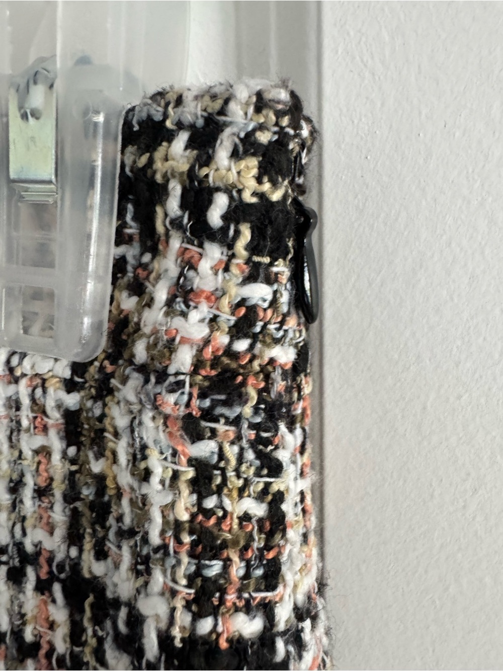 LOFT Black and White Tweed Mini Skirt - Picture 5 of 8